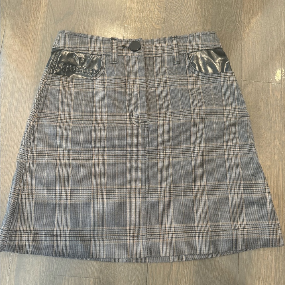 Derek Lam 10 Crosby Plaid Miniskirt